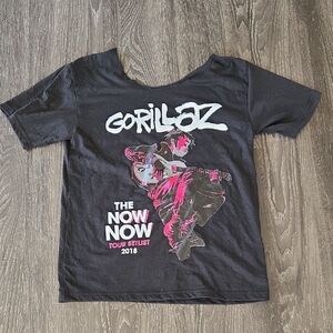 Gorillaz The Now No Tour Setlist 2018 Black Graphic Band T-Shirt